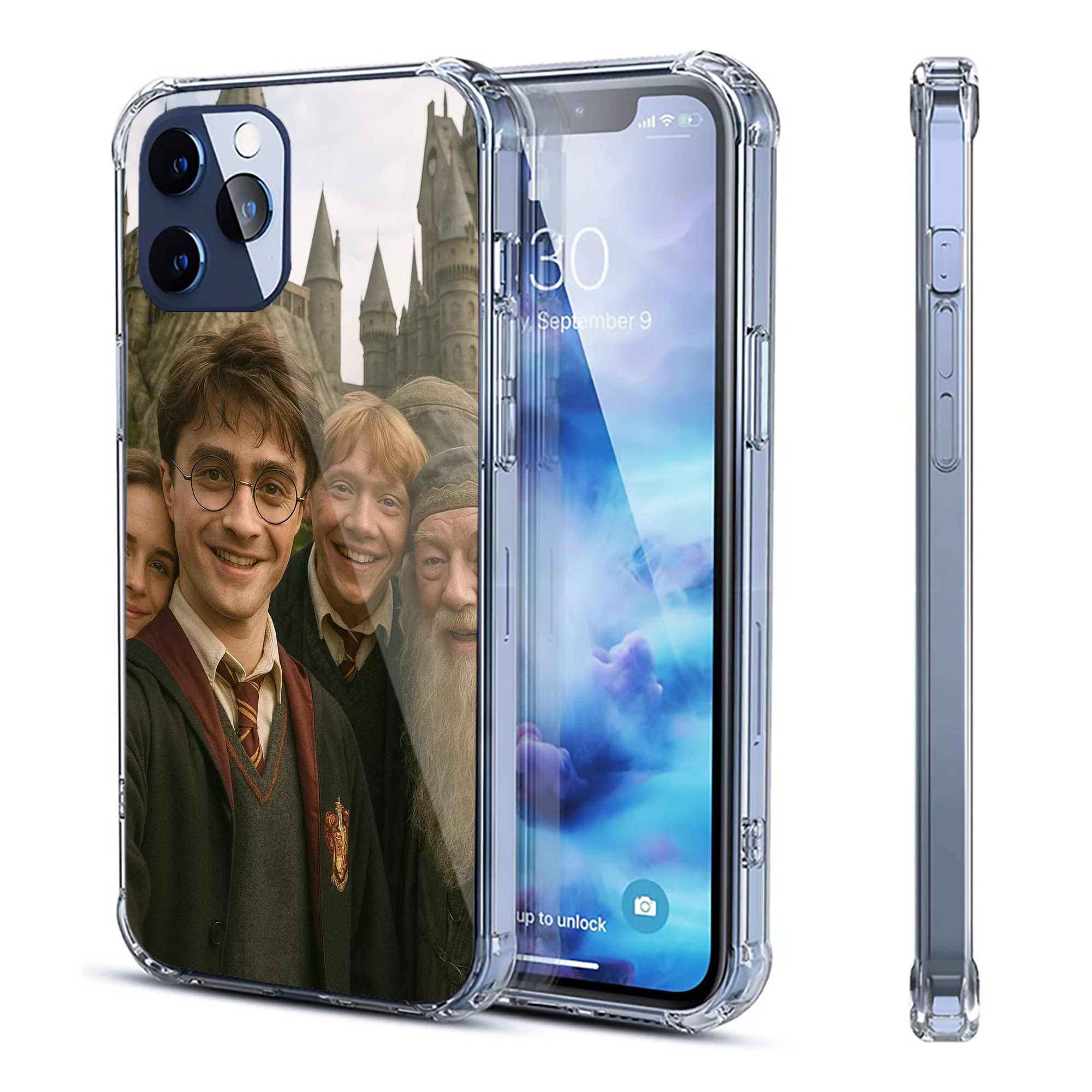 （画像用） Harry Potter ハリー・ポッターシリーズ 【iPhone 12シリーズ対応】透明スマホケース（クリアソフトケース）